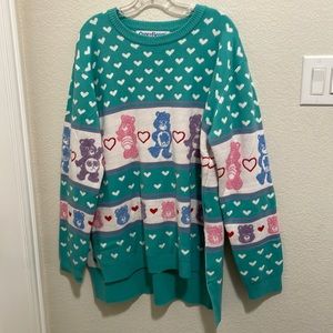 Care Bears Officially Licensed Pastel Super Soft Sweater Sz Large NWOT